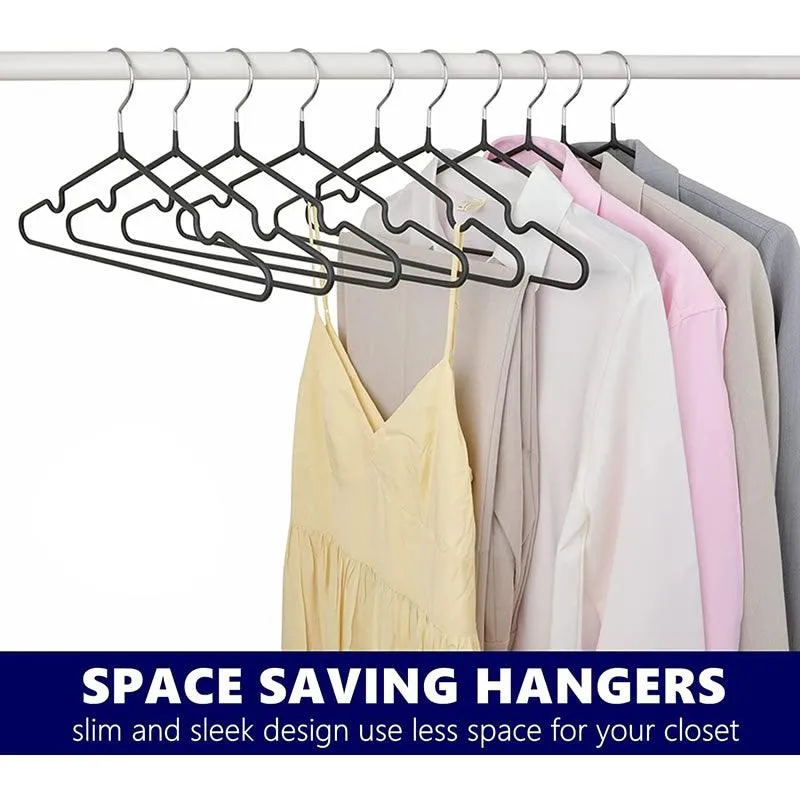 10-Piece Non-Slip Clothes Hangers Pink