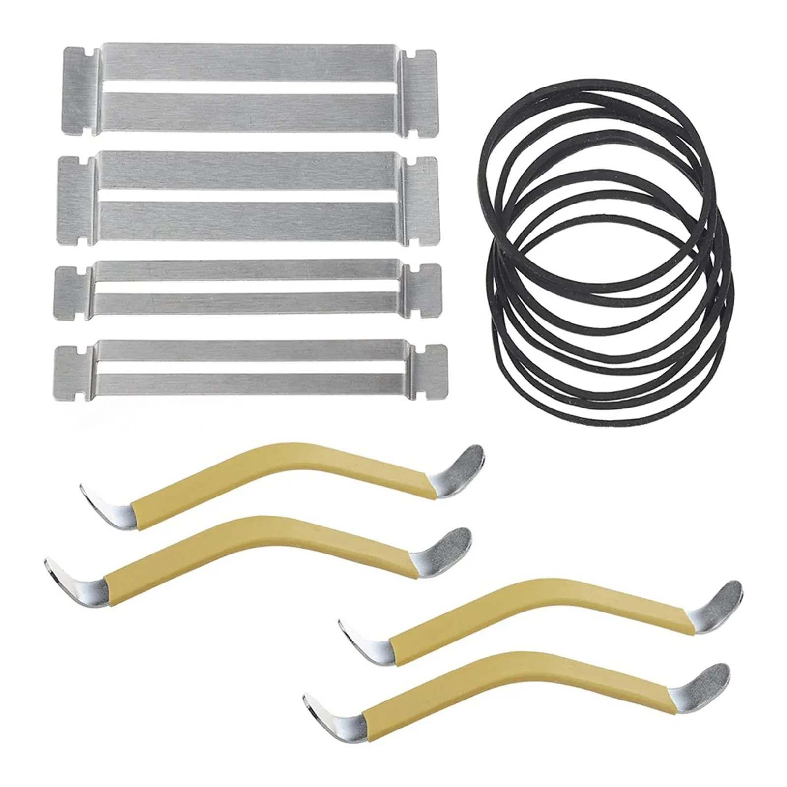16/57/74pcs Guitar Tool Kit with Carry Bag Repair Tools String Action Ruler Luthier File Guitar Bridge Pins for Guitar Ukulele