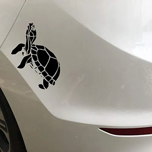Box Turtle Pet Tortoise Vinyl Decal Car Bumper and Motorcycle Sticker - 6.61" x 4.06"
