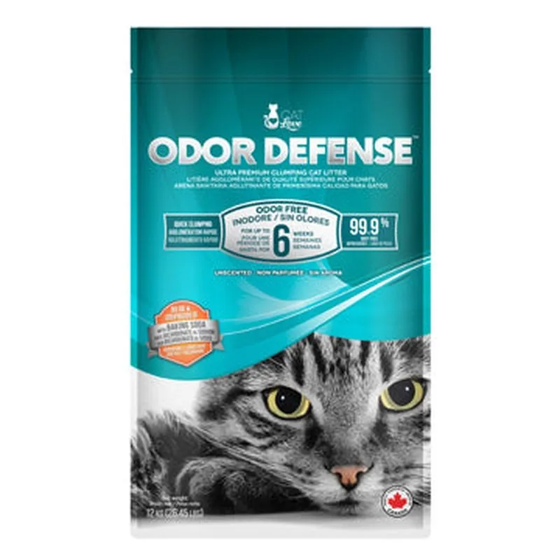 Cat Love Odor Defense Unscented Premium Clumping Cat Litter - 12 kg (26.5 lb) for SCARS Animal Rescue