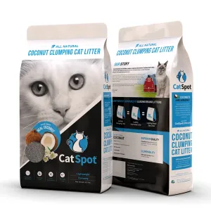 Catspot 100% Organic CLUMPING Coconut Cat Litter, 8.5 Lb