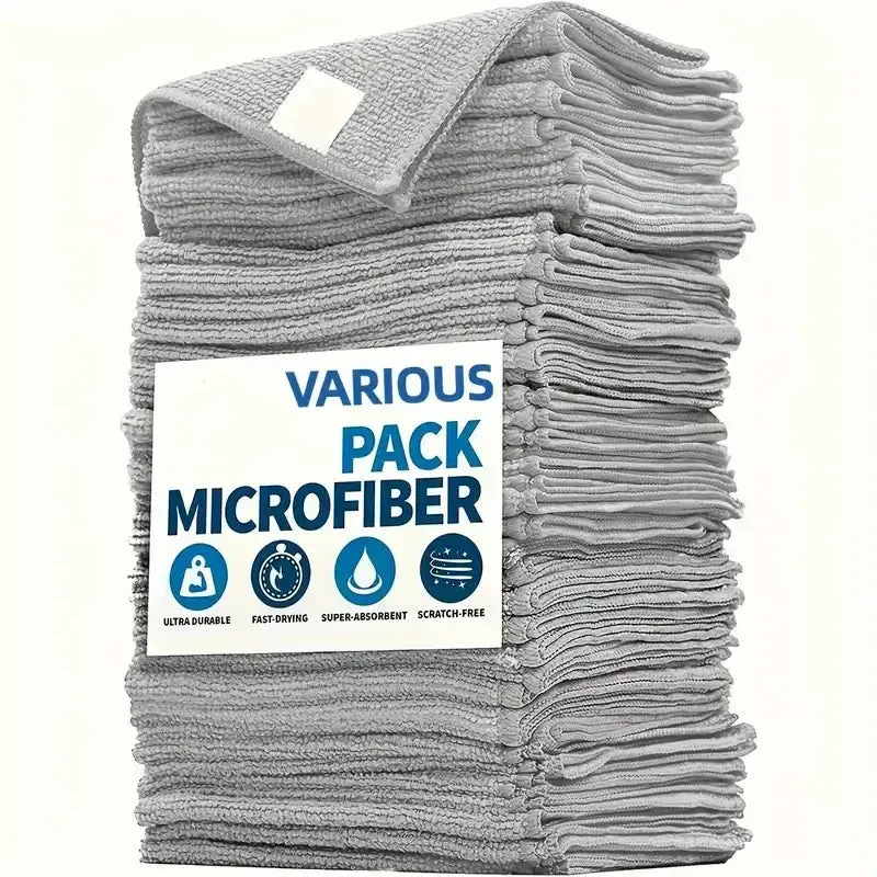 Color-Coded Microfiber Pet Cleaning Towels. Soft and absorbent for all your cleaning needs!