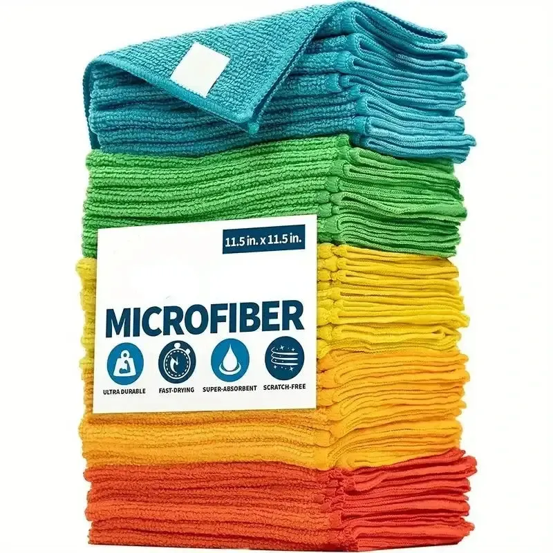 Color-Coded Microfiber Pet Cleaning Towels. Soft and absorbent for all your cleaning needs!