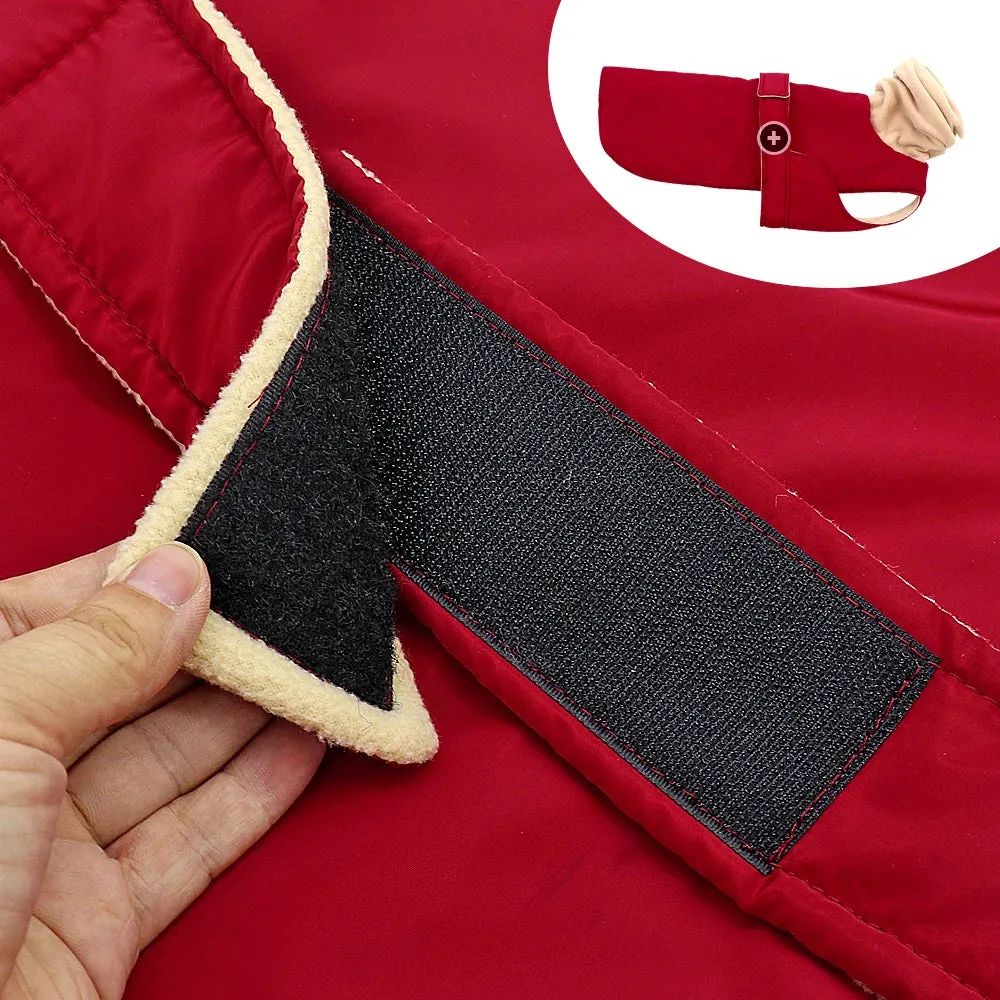 Cozy Canine Comfort: Super Warm Waterproof Dog Jacket for Medium to Large Breeds - Ideal for Greyhounds, Wolfhounds, and Shepherds