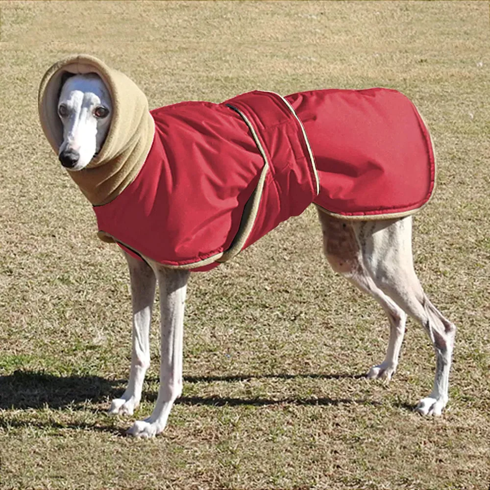 Cozy Canine Comfort: Super Warm Waterproof Dog Jacket for Medium to Large Breeds - Ideal for Greyhounds, Wolfhounds, and Shepherds