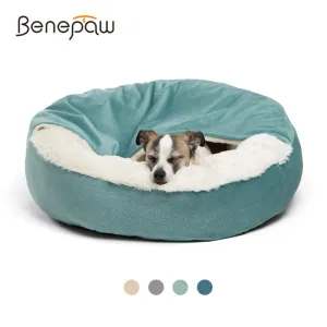 Dog Bed With Hooded Blanket Winter Warm