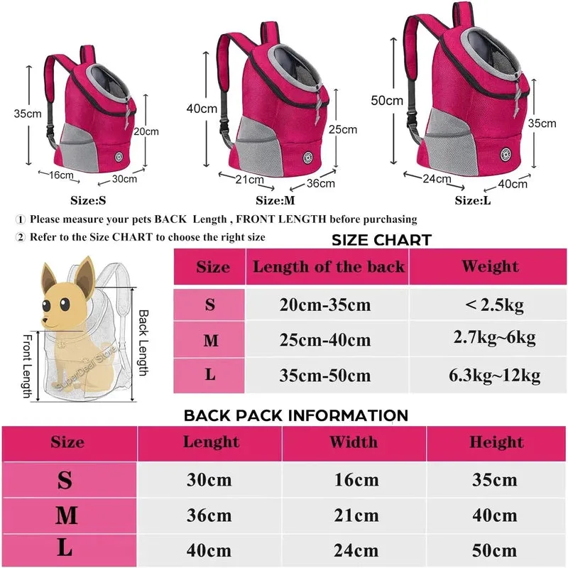 Double Shoulder Pet Backpack for Comfortable Dog Travel