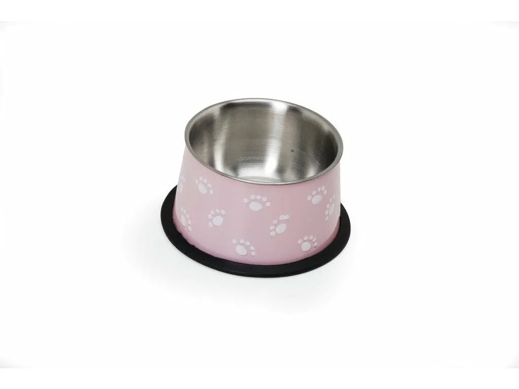Embossed steel bowl