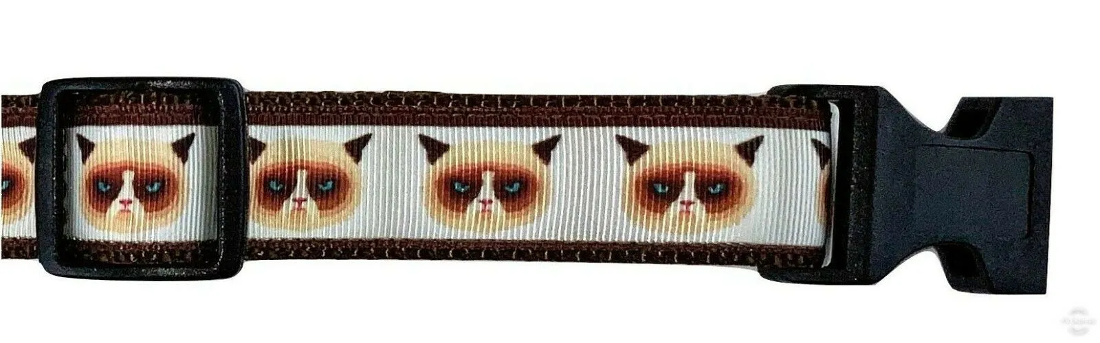 Grumpy Cat dog collar handmade adjustable buckle collar 1" wide or leash Petcollarshandmade