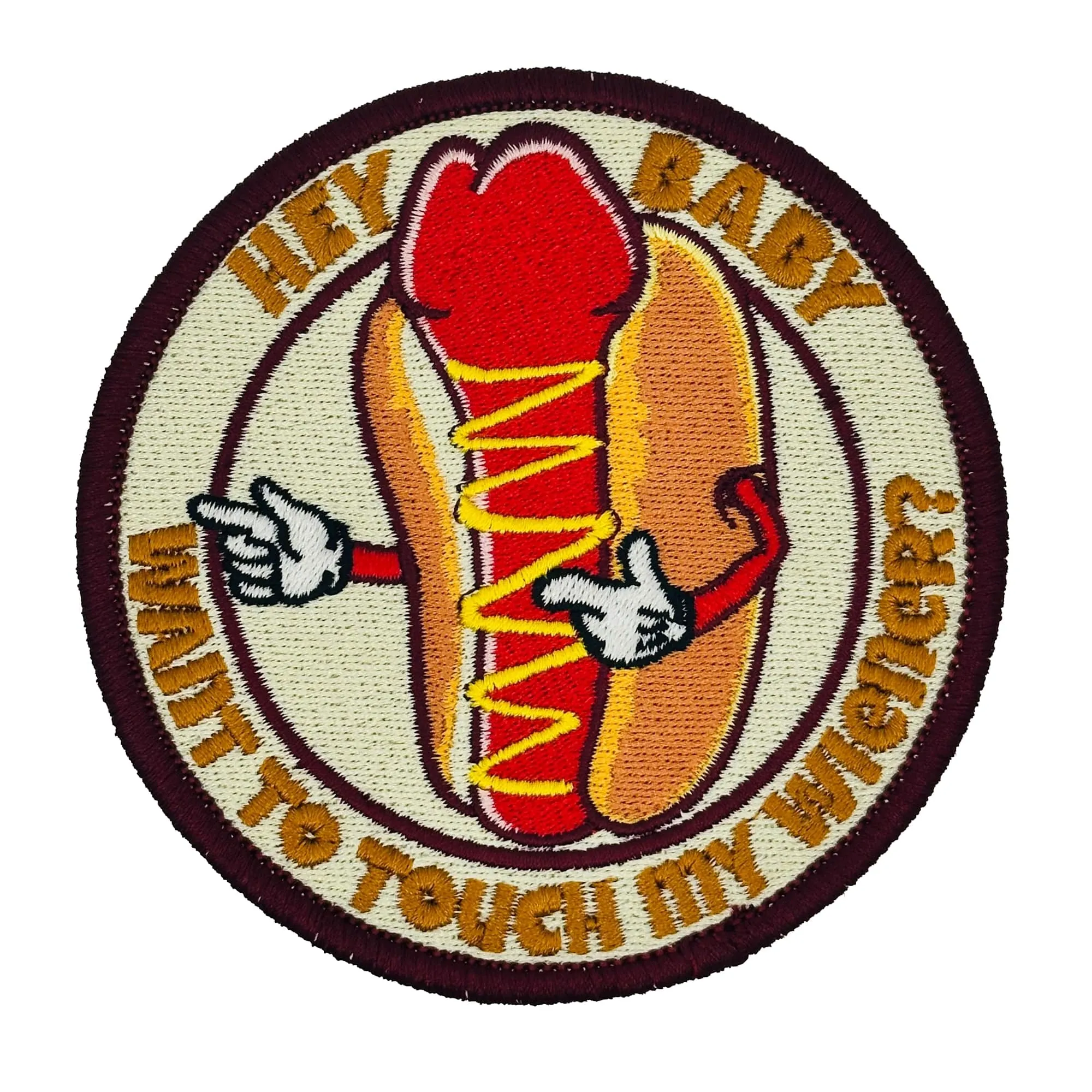 Hey Baby - Hot Dog - 4" Patch