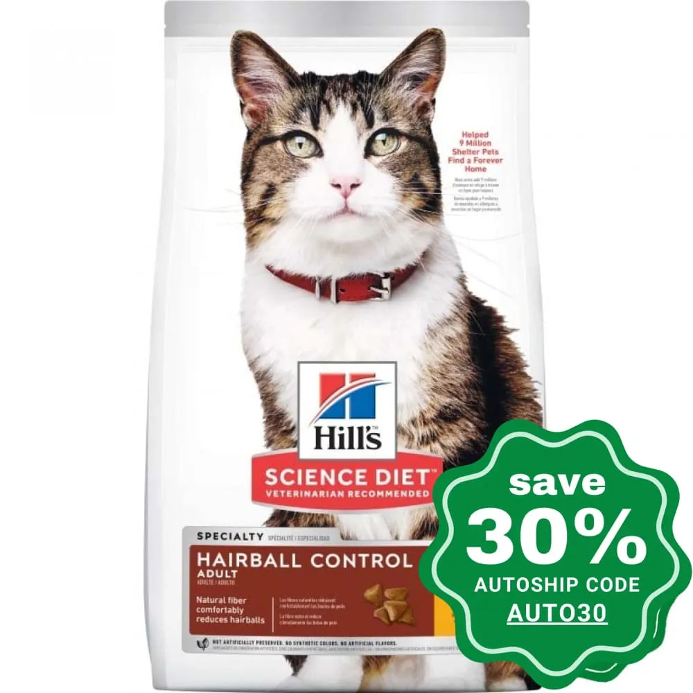Hill's Science Diet - Dry Cat Food - Adult Hairball Control - 7LBs