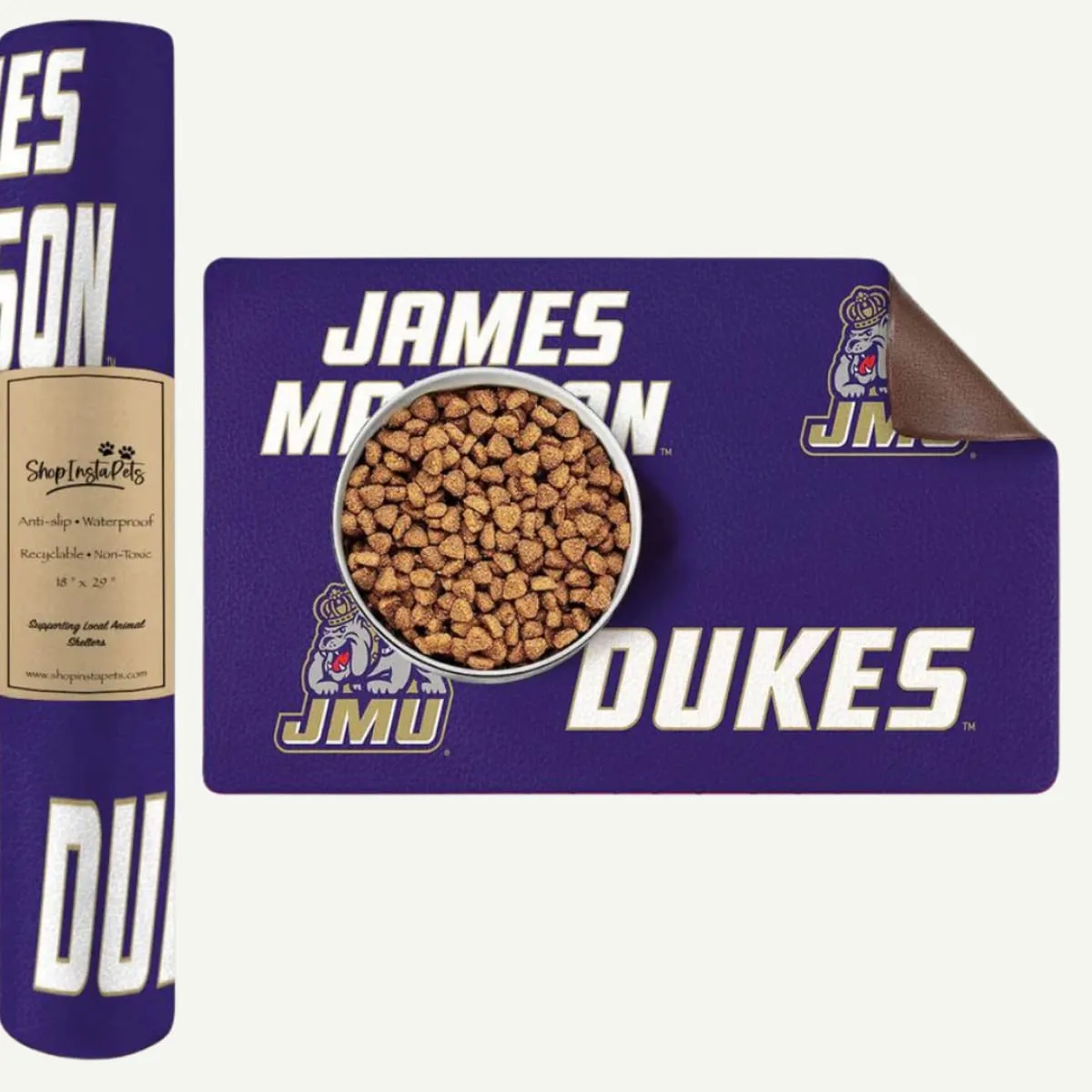 James Madison Dukes Food & Water Mat