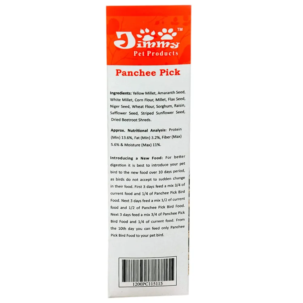 JiMMy Panchee Pick Cockatiel Bird Food