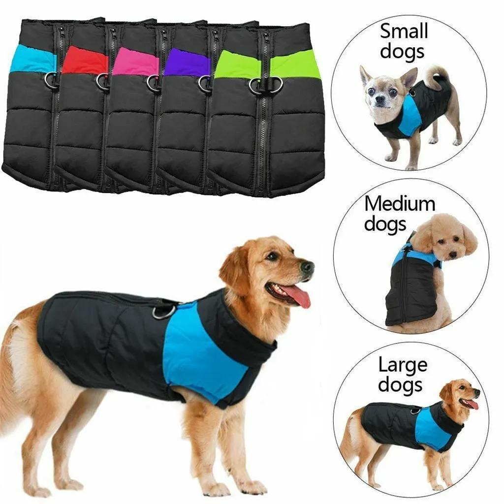 PETLAVISH™ Warm Dog Vest Jacket w/ Harness - Waterproof Fleece S-7XL