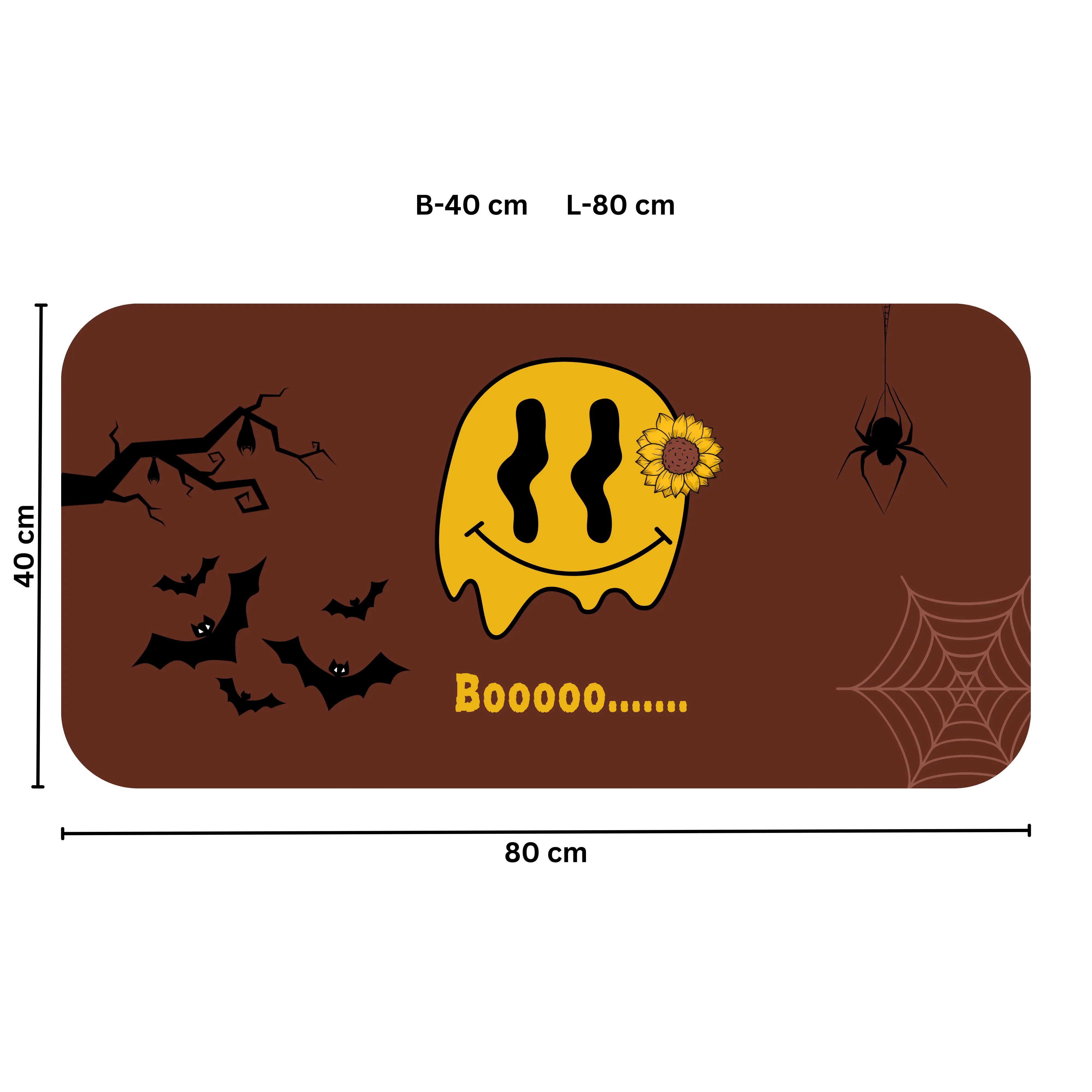 Premium PU Leather Mouse Pads | Non-Slip |Waterproof | Stylish & Durable | Halloween Boo