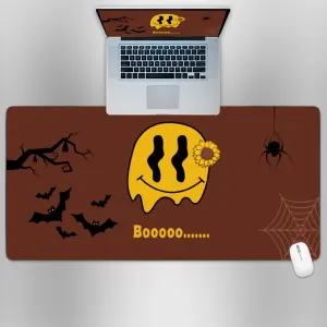 Premium PU Leather Mouse Pads | Non-Slip |Waterproof | Stylish & Durable | Halloween Boo