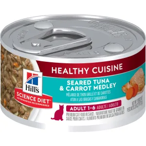 Science Diet Adult Healthy Cuisine Seared Tuna & Carrot Medley Wet Cat Food