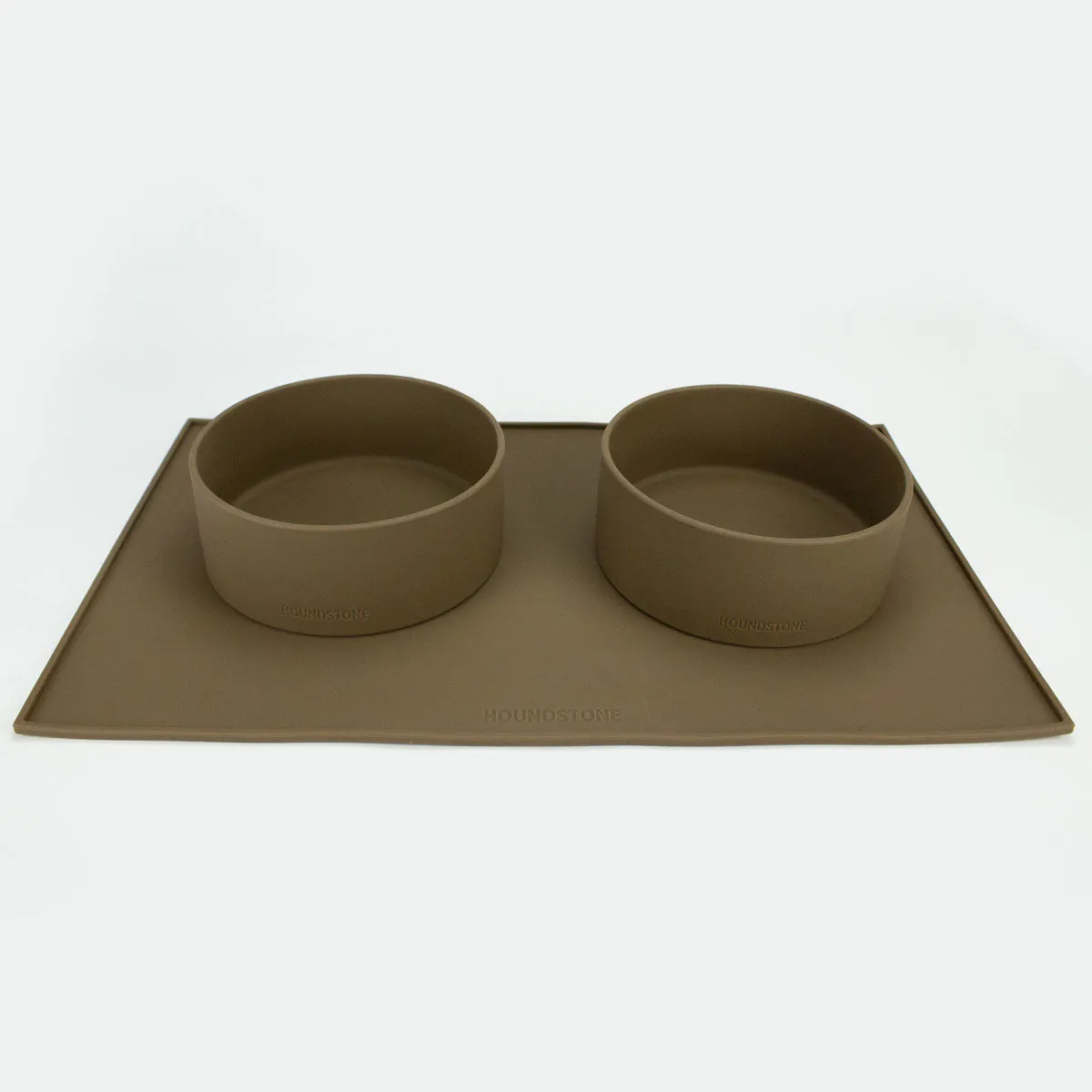 Silicone Pet Feeding Mat / Pet Placemat, Olive, Food Grade Silicone, Dishwasher Safe, Floor Protection From Spills, Dog/Cat