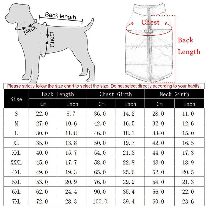 Warm and Waterproof Winter Dog Coat for Dogs of All Sizes - Perfect for Small, Medium, and Large Breeds like Golden Retrievers