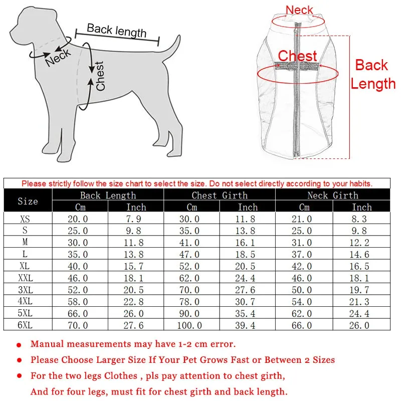 Winter Dog Clothes: Waterproof Pet Warm Vest Jacket for Small and Large Dogs - Keep Your Chihuahua, French Bulldog, or Golden Retriever Cozy All Season Long