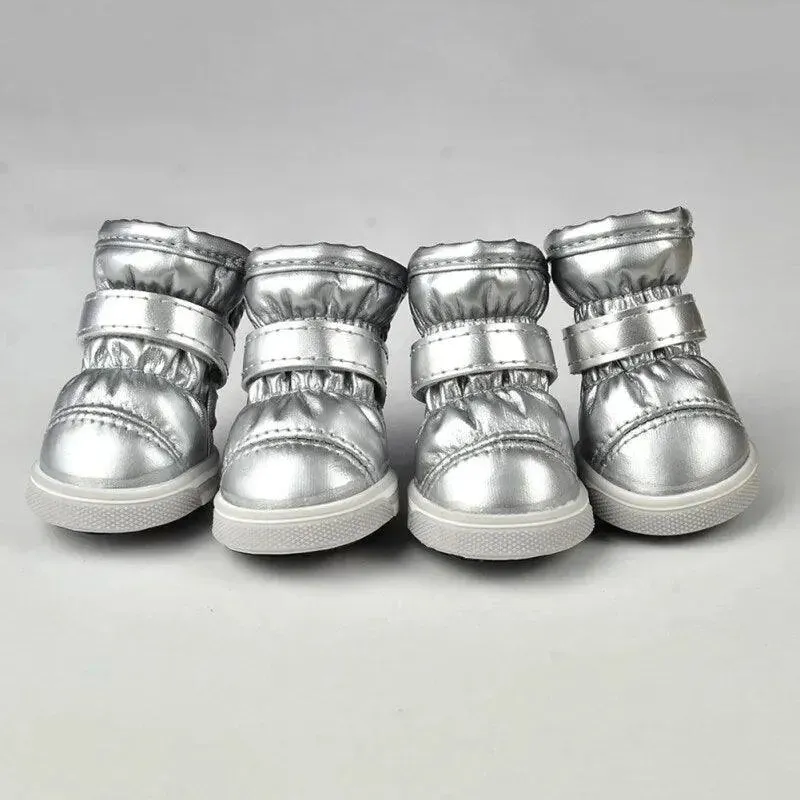 Winter Warm Waterproof Non-Slip Dog Shoes