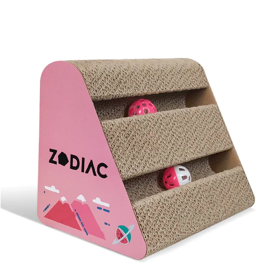 Zodiac Triangle Cat Ball Scratcher