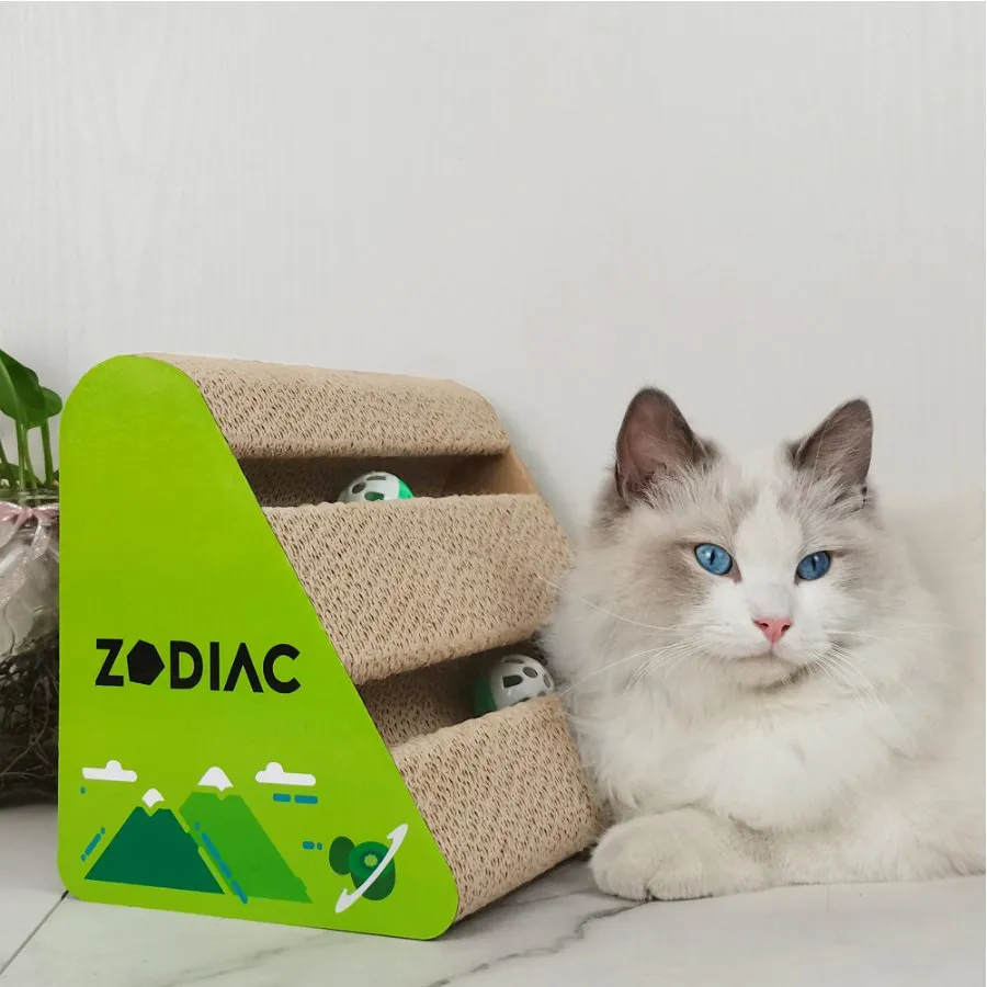 Zodiac Triangle Cat Ball Scratcher