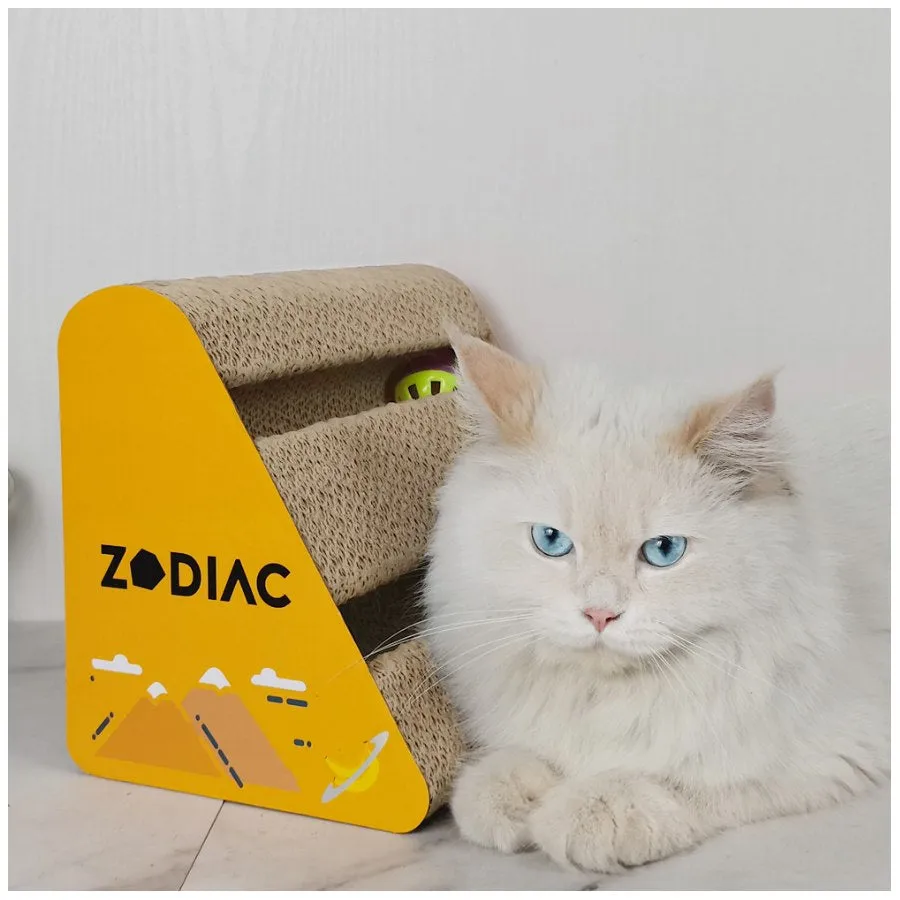 Zodiac Triangle Cat Ball Scratcher