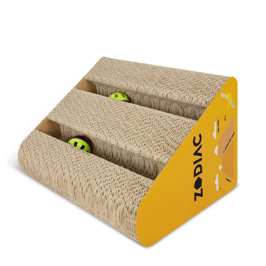 Zodiac Triangle Cat Ball Scratcher