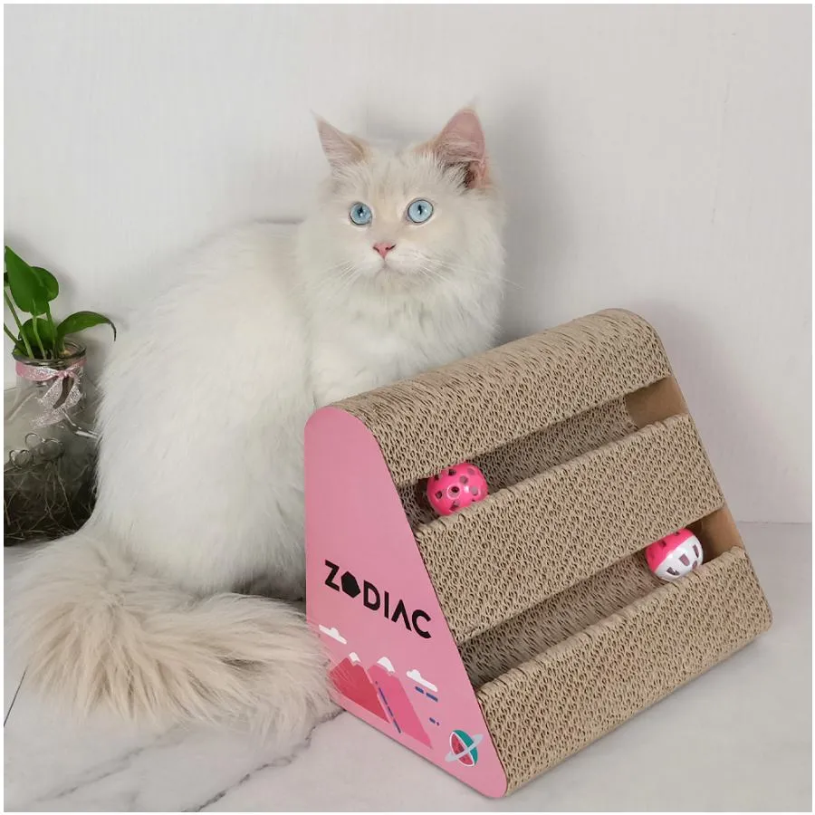 Zodiac Triangle Cat Ball Scratcher