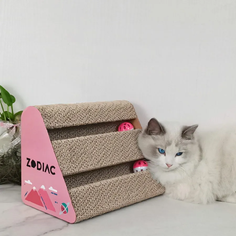 Zodiac Triangle Cat Ball Scratcher