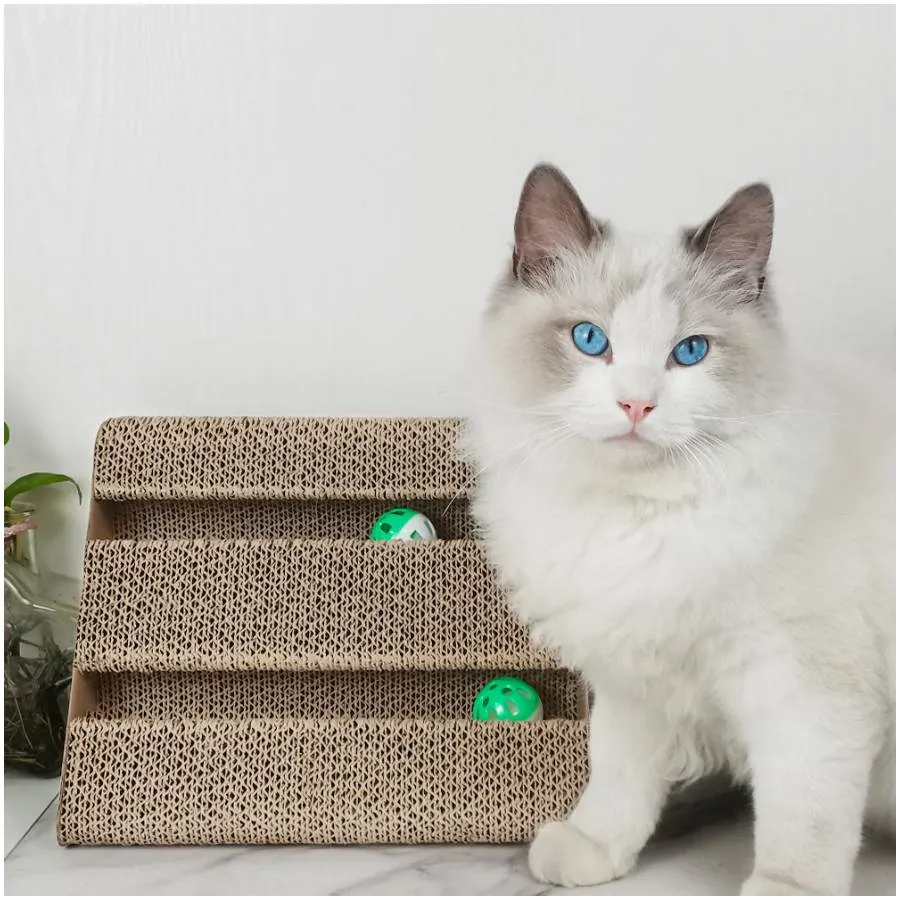 Zodiac Triangle Cat Ball Scratcher